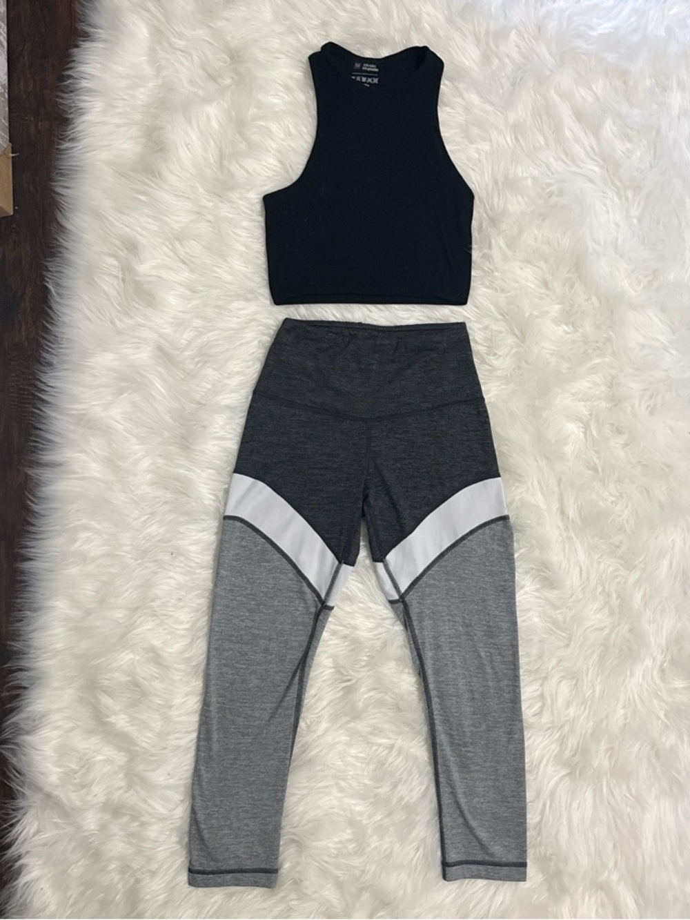 Yogalicious Dark Charcoal Gray Seamless Yoga Leggings